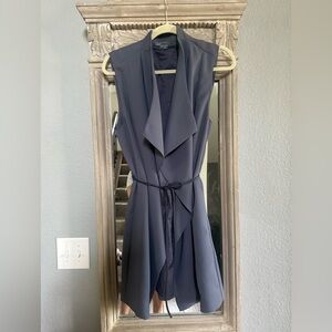 Vince Asymmetrical Charcoal Dress